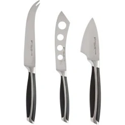 Maxwell And Williams Stanton Cheese Knife Set 3 Piece Black Gift Boxed