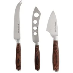 Maxwell And Williams Stanton Cheese Knife Set 3 Piece Wood Gift Boxed