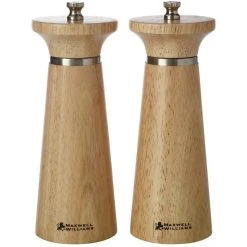 Maxwell And Williams Oslo Salt And Pepper Mill Set 16cm - Natural Gift Boxed
