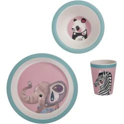 Maxwell And Williams Pete Cromer Wildlife Childrens 3pc Dinner Set - Elephant