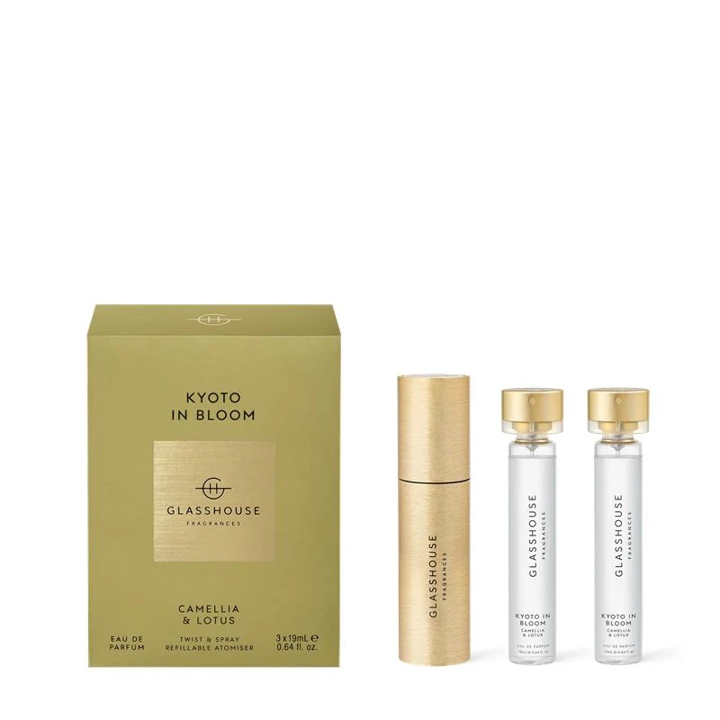 Glasshouse Fragrances Kyoto In Bloom 3 X 19ml Eau De Parfum 3 Glasshouse Fragrances Kyoto In Bloom 3 X 19ml Eau De Parfum