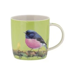 Maxwell And Williams Katherine Castle Bird Talk Mug 370ml Pink Robins Gift Boxed