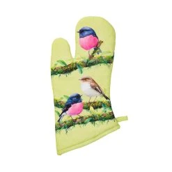 Maxwell And Williams Katherine Castle Bird Talk Oven Mitt Pink Robins