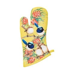 Maxwell And Williams Katherine Castle Bird Talk Oven Mitt Superb Fairy-wrens