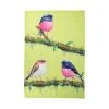 Maxwell And Williams Katherine Castle Bird Talk Tea Towel 50x70cm Pink Robins