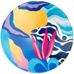Maxwell And Williams Kasey Rainbow Be Fierce Ceramic Coaster 10cm Blue Amazonia