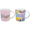 Maxwell And Williams Kasey Rainbow Be Fierce Mug Set Of 2 380ML Fierce Gift Boxed
