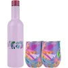 Maxwell And Williams Kasey Rainbow Be Fierce Double Wall Insulated Wine Set Courageous 3pc Gift Boxed