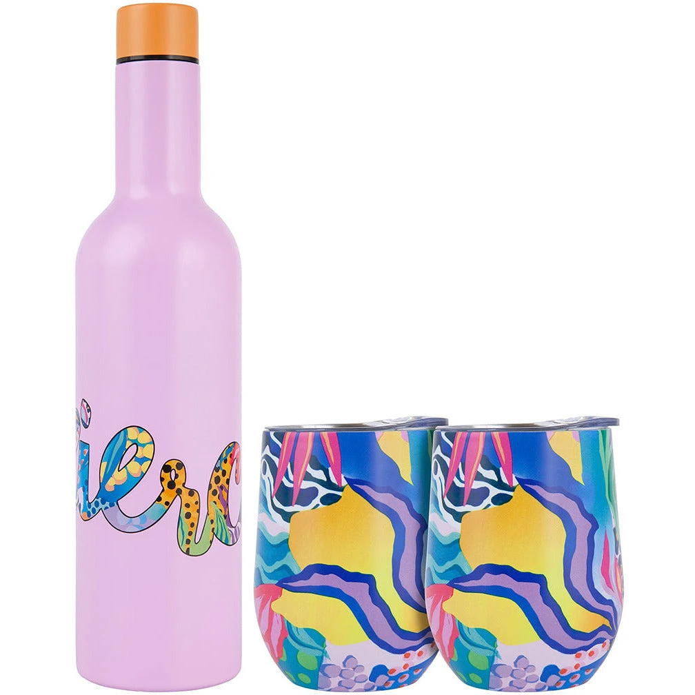 Maxwell And Williams Kasey Rainbow Be Fierce Double Wall Insulated Wine Set Fierce 3pc Gift Boxed 3 Maxwell And Williams Kasey Rainbow Be Fierce Double Wall Insulated Wine Set Fierce 3pc Gift Boxed