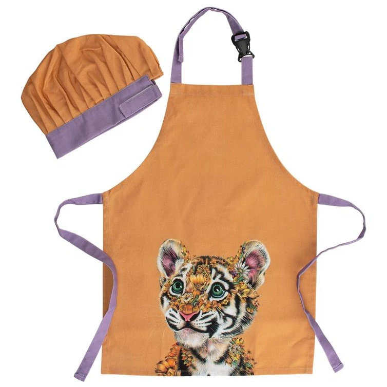 Maxwell And Williams Marini Ferlazzo Wild Planet Kids Apron & Hat Set Tiger 3 Maxwell And Williams Marini Ferlazzo Wild Planet Kids Apron & Hat Set Tiger