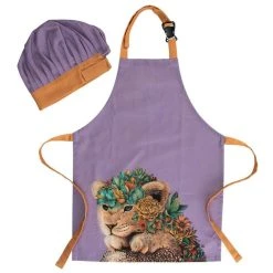Maxwell And Williams Marini Ferlazzo Wild Planet Kids Apron & Hat Set Lion