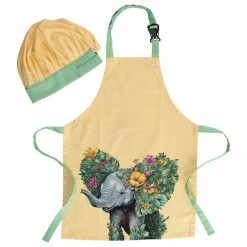 Maxwell And Williams Marini Ferlazzo Wild Planet Kids Apron & Hat Set Elephant