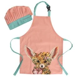 Maxwell And Williams Marini Ferlazzo Wild Planet Kids Apron & Hat Set Fennec Fox