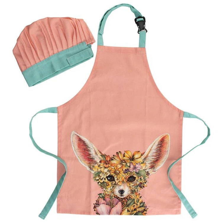 Maxwell And Williams Marini Ferlazzo Wild Planet Kids Apron & Hat Set Fennec Fox 3 Maxwell And Williams Marini Ferlazzo Wild Planet Kids Apron & Hat Set Fennec Fox