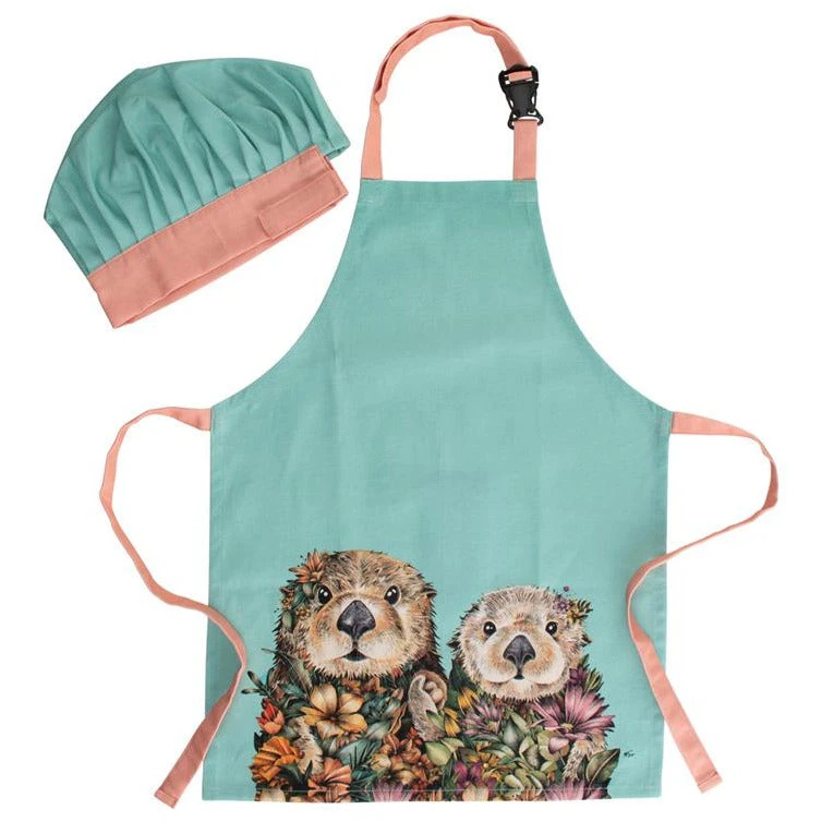 Maxwell And Williams Marini Ferlazzo Wild Planet Kids Apron & Hat Set Sea Otters 3 Maxwell And Williams Marini Ferlazzo Wild Planet Kids Apron & Hat Set Sea Otters