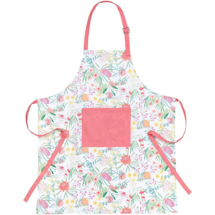 Maxwell And Williams Royal Botanic Gardens Native Blooms Apron 70x85cm 3 Maxwell And Williams Royal Botanic Gardens Native Blooms Apron 70x85cm