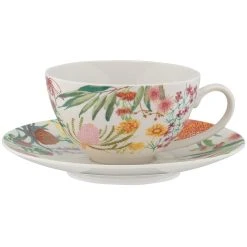 Maxwell And Williams Royal Botanic Gardens Native Blooms Coupe Cup & Saucer 200ML