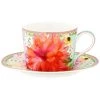 Maxwell And Williams Teas And Cs Dahlia Daze Cup & Saucer 240ML Sky Gift Boxed