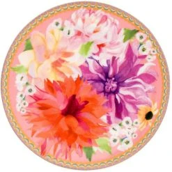 Maxwell And Williams Teas And Cs Dahlia Daze Coupe Plate 19.5cm Pink Gift Boxed