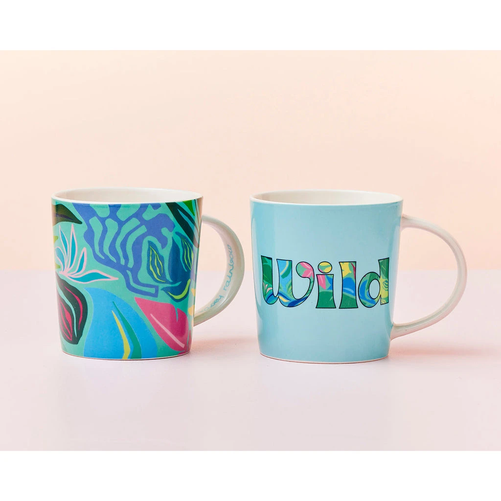 Maxwell And Williams Kasey Rainbow Be Fierce Mug Set Of 2 380ML Wild Gift Boxed 4 Maxwell And Williams Kasey Rainbow Be Fierce Mug Set Of 2 380ML Wild Gift Boxed - Image 2