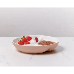 Maxwell And Williams Mezze Divided Platter 23cm Salmon Gift Boxed -Glasshouse Fragrances shop Maxwell Williams Mezze Divider 23 Salmon DB 1024x1024