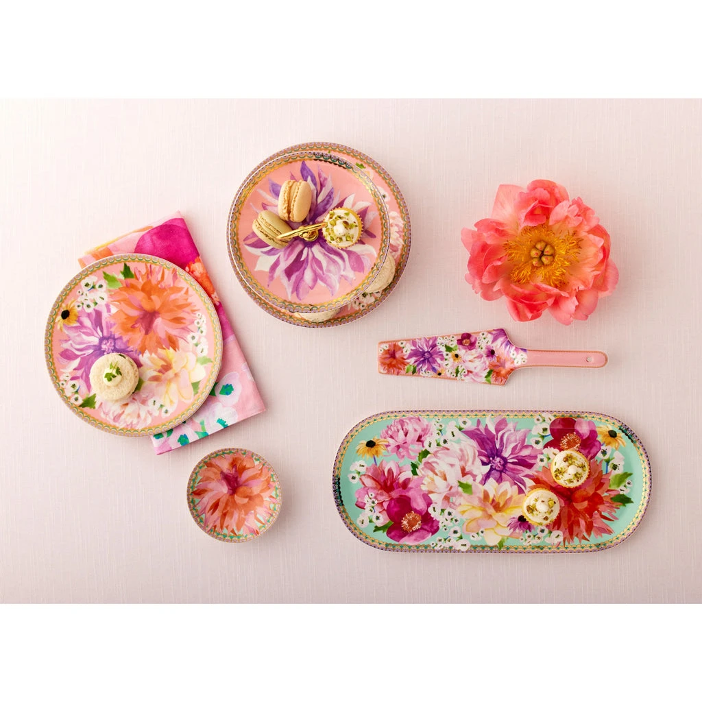 Maxwell And Williams Teas And Cs Dahlia Daze Coupe Plate 19.5cm Pink Gift Boxed 4 Maxwell And Williams Teas And Cs Dahlia Daze Coupe Plate 19.5cm Pink Gift Boxed - Image 2