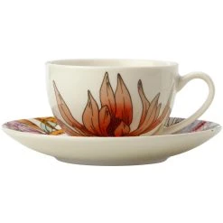 Maxwell And Williams Waratah Coupe Demi Cup & Saucer 100ml