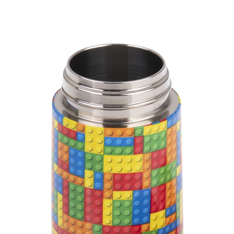 Oasis Kids Drink Bottle With Sipper 400ml Bricks 4 Oasis Kids Drink Bottle With Sipper 400ml Bricks - Image 2