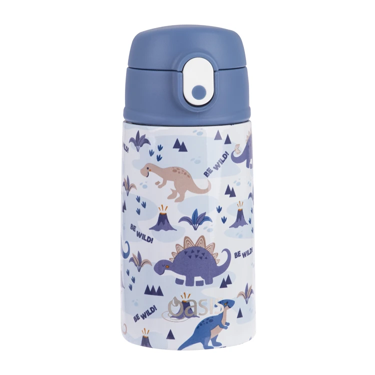 Oasis Kids Drink Bottle With Sipper 400ml Dinosaur Land 3 Oasis Kids Drink Bottle With Sipper 400ml Dinosaur Land