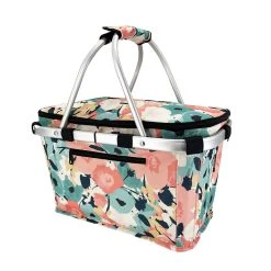 Sachi Insulated Carry Basket With Lid Pastel Blooms 8 Sachi Insulated Carry Basket With Lid Pastel Blooms -Glasshouse Fragrances shop Sachi Insulated Carry Baskets Matchbox 4696pbl b copy 1024x1024