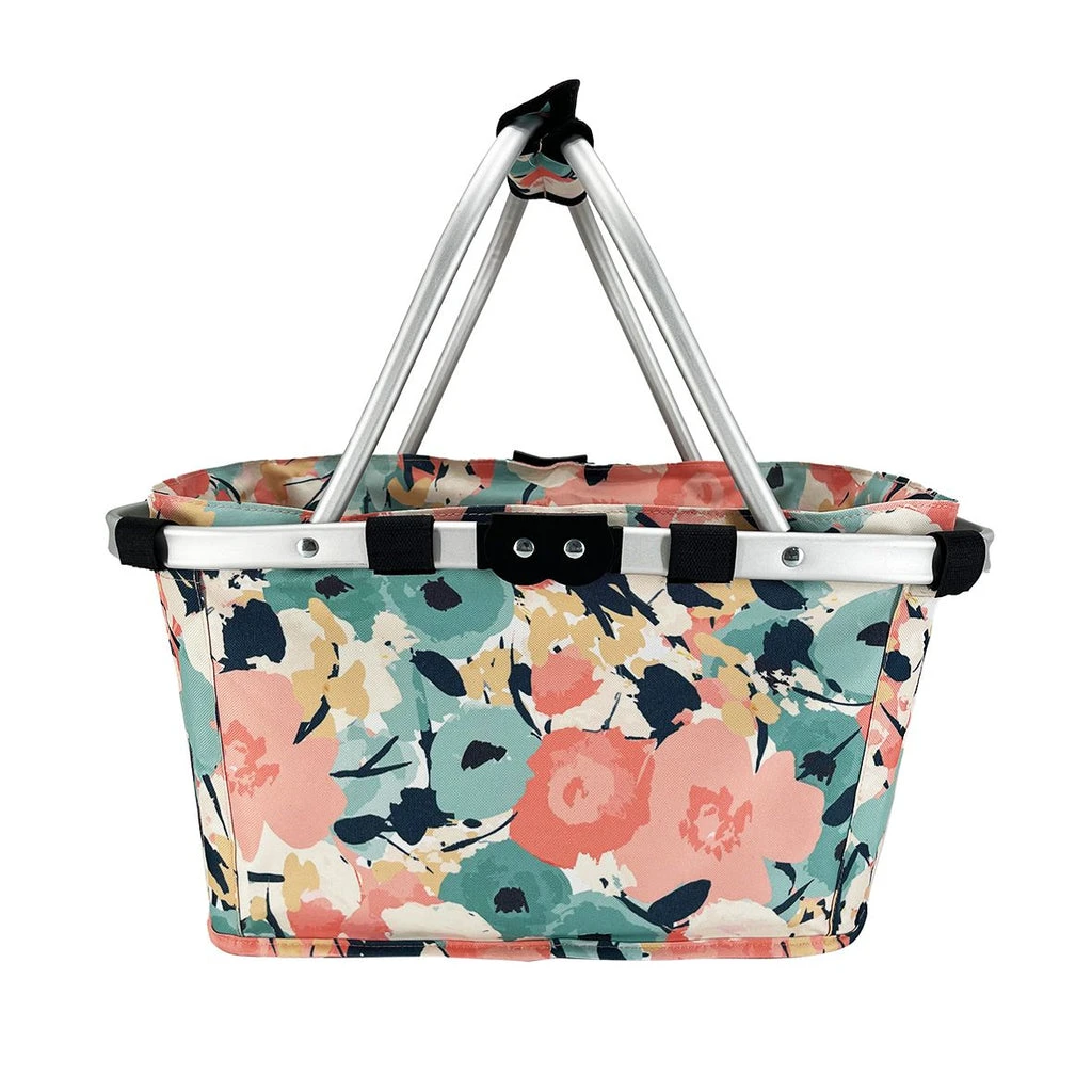 Sachi Two Handle Carry Basket Pastel Blooms 5 Sachi Two Handle Carry Basket Pastel Blooms - Image 3