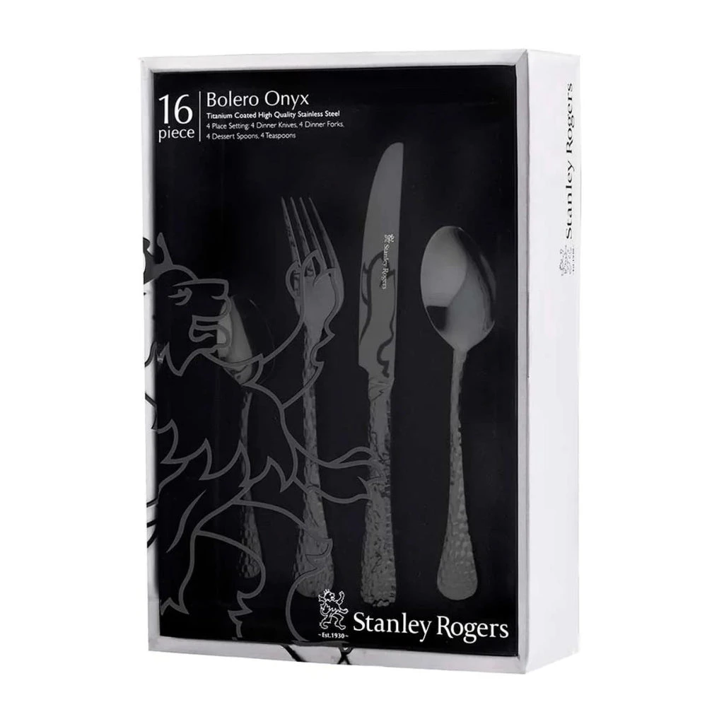 Stanley Rogers Bolero 16 Piece Cutlery Set Onyx 6 Stanley Rogers Bolero 16 Piece Cutlery Set Onyx - Image 4
