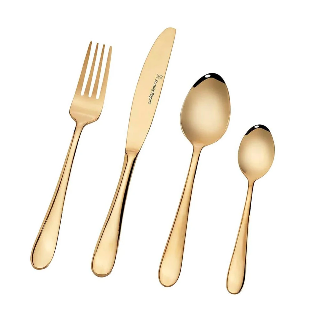 Stanley Rogers Albany 16 Piece Cutlery Set Gold 6 Stanley Rogers Albany 16 Piece Cutlery Set Gold - Image 4