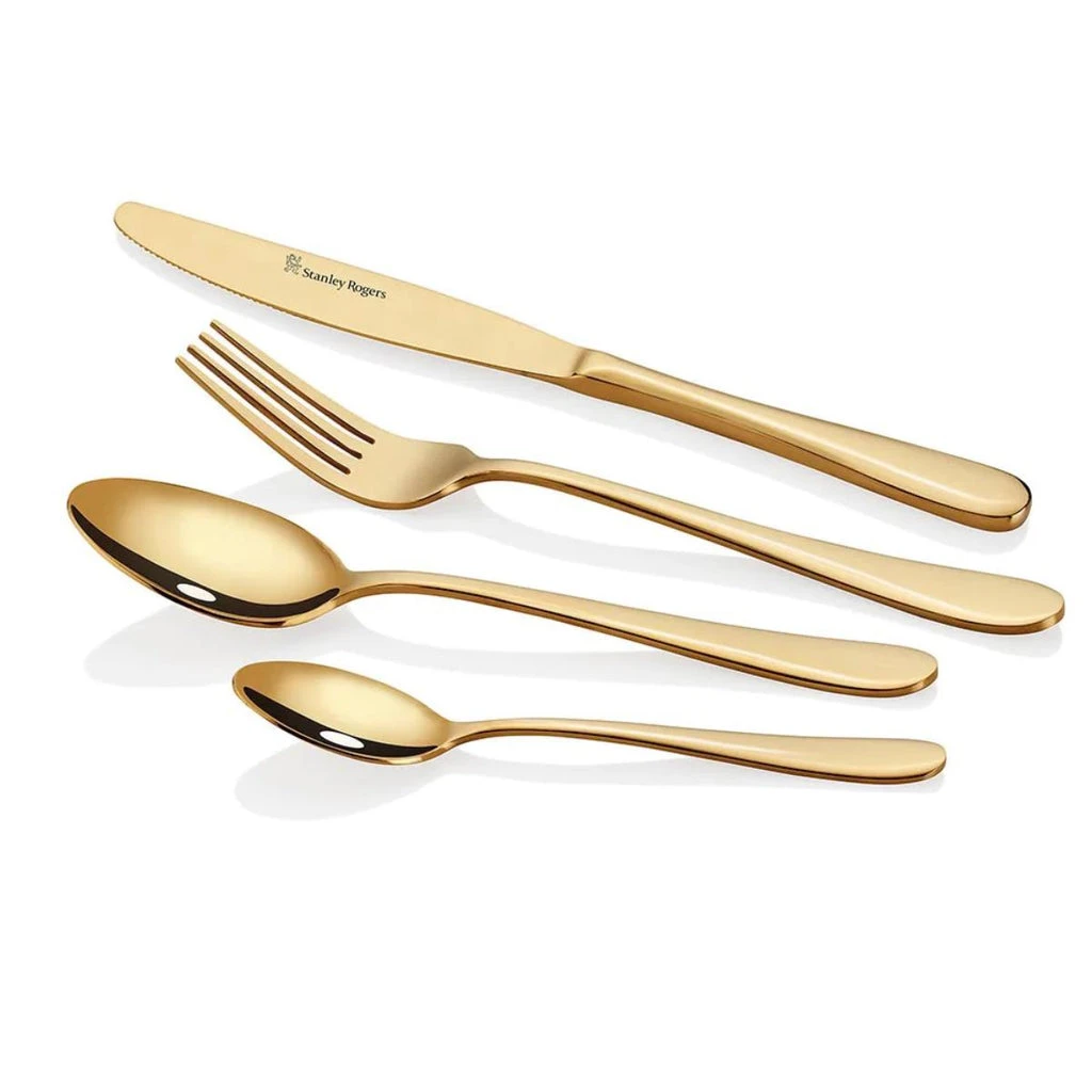 Stanley Rogers Albany 16 Piece Cutlery Set Gold 3 Stanley Rogers Albany 16 Piece Cutlery Set Gold
