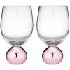 TEMPA Astrid Rose Set Of 2 Wine Glass -Glasshouse Fragrances shop Tempa Astrid Glassware Matchbox 896897 Astrid Wine2pk Rose2 1024x1024