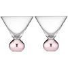 TEMPA Astrid Rose Set Of 2 Martini Glass -Glasshouse Fragrances shop Tempa Astrid Glassware Matchbox 896899 Astrid Martini2pk Rose2 1024x1024