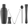 TEMPA Aurora Matte Black 5 Piece Cocktail Set -Glasshouse Fragrances shop Tempa Aurora Barware Black Matchbox 896624 1024x1024