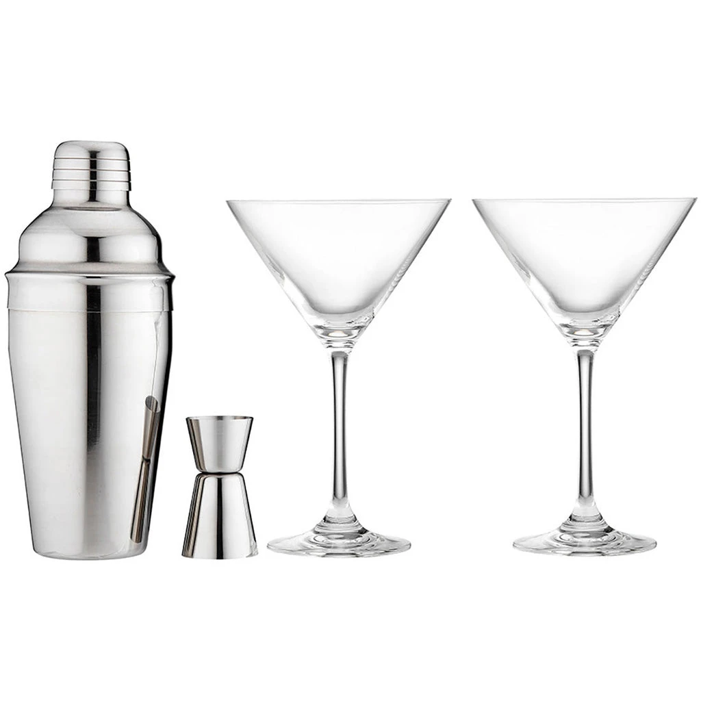 TEMPA Aurora Silver 4 Piece Gift Cocktail Set 3 TEMPA Aurora Silver 4 Piece Gift Cocktail Set
