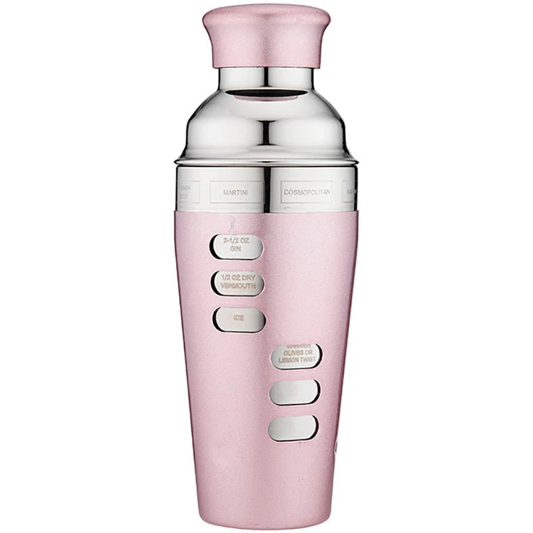 TEMPA Aurora Recipe Blush Cocktail Shaker 3 TEMPA Aurora Recipe Blush Cocktail Shaker