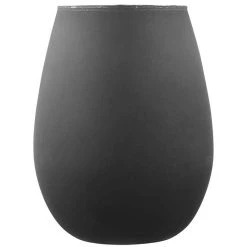 TEMPA Aurora Matte Black Set Of 2 Glass Tumbler