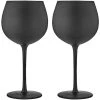 TEMPA Aurora Matte Black Set Of 2 Gin Glass -Glasshouse Fragrances shop Tempa Aurora Glassware Matchbox 896935 Aurora Gin2pk Black2 1024x1024