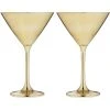 TEMPA Aurora Gold Set Of 2 Martini Glass