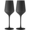 TEMPA Aurora Matte Black Set Of 2 Wine Glass