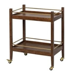 TEMPA Bradley Wood Bar Cart