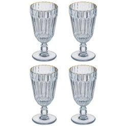 TEMPA Amara Blue 4pk Wine Glass