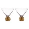 TEMPA Kiara Gold 2pk Martini Glass -Glasshouse Fragrances shop Tempa Kiara Christmas Glassware Matchbox 897350KiaraGold2pkMartiniGlass HR 1024x1024