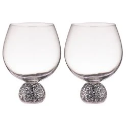TEMPA Kiara Silver 2pk Gin Glass