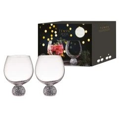 TEMPA Kiara Silver 2pk Gin Glass -Glasshouse Fragrances shop Tempa Kiara Christmas Glassware Matchbox 897730 P 1024x1024