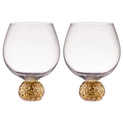 TEMPA Kiara Gold 2pk Gin Glass