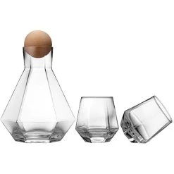 TEMPA Jaxon Clear Assorted 3pc Carafe Set